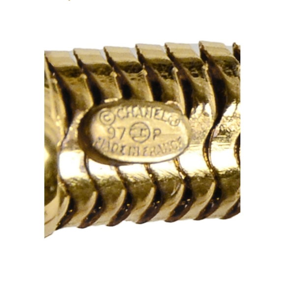 CHANEL Iconic Arm Cuff Bracelet Coil Spring 1997 - Picture 11 of 12